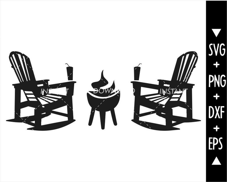 Download Adirondack Chair Garden SvgAdirondack Chair SvgSummer | Etsy
