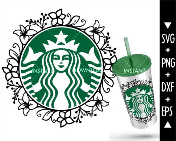 Download Starbucks Svgstarbucks Floral Svgfloral Starbucks Cup Etsy Yellowimages Mockups