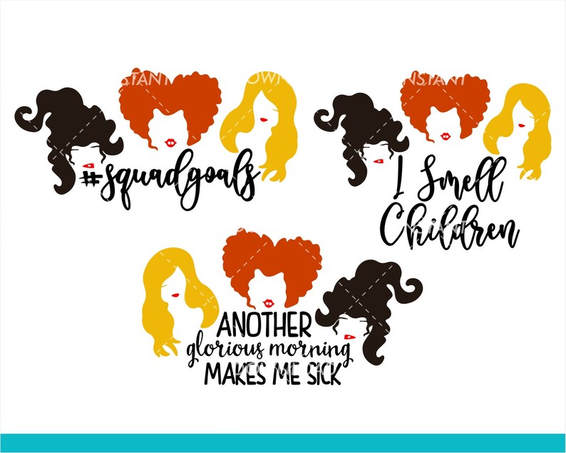 Download Hocus Pocus SVG bundle squad goals svg Halloween svg | Etsy