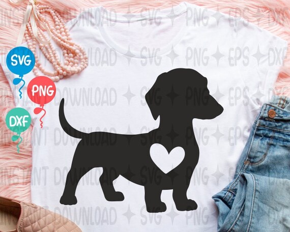 Daschund Heart Svg Weiner Dog Heart Svg File Animal Svg Etsy