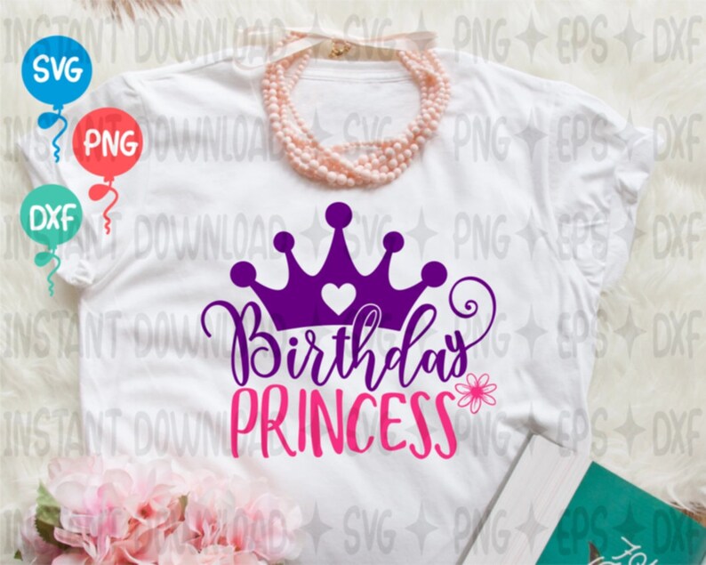 Download Birthday Princess SvgBirthday Girl SvgPrencess Svg Cricut | Etsy
