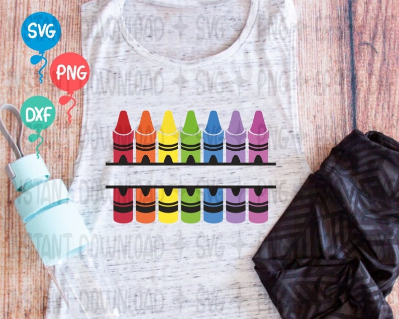 Download Crayon Split Monogram SVG / Crayons SVG / Crayon Svg ...