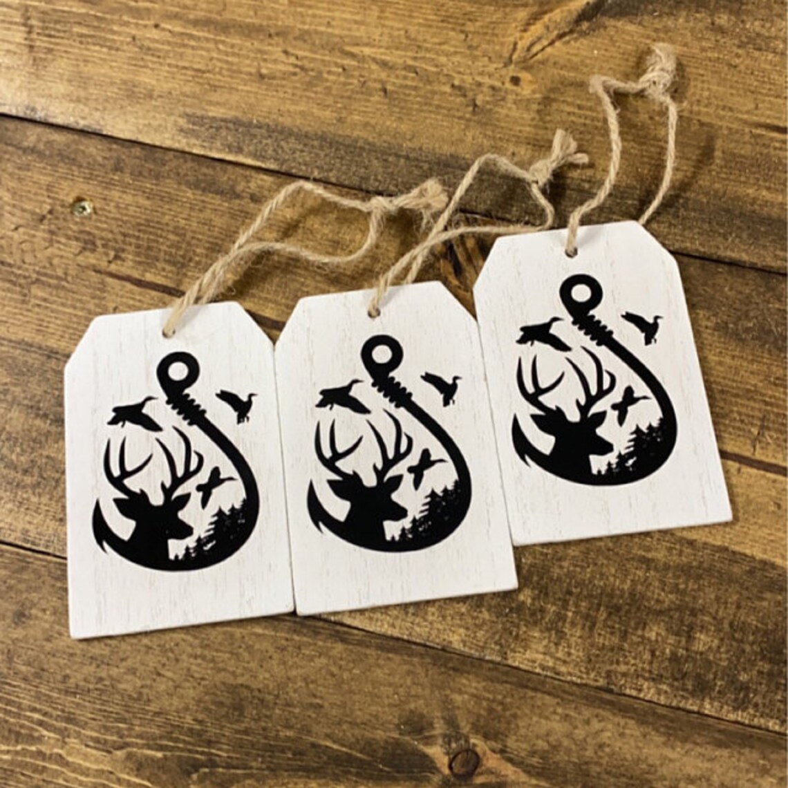 Download Duck Deer and Hook SVG File / Hunting and Fishing SVG File | Etsy