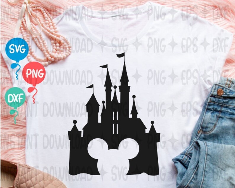 Free Free 156 Disney Castle Mickey Head Svg SVG PNG EPS DXF File
