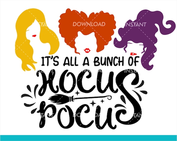 Hocus Pocus Svg Sanderson Sisters Svg Witches Hair Cute Etsy