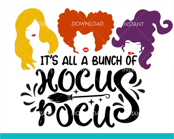 Hocus Pocus Svg Sanderson Sisters Svg Witches Hair Cute Etsy