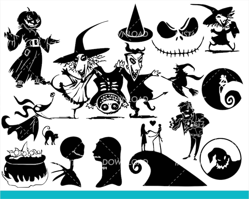 Nightmare Before Christmas SVG Collection Lock Shock and ...