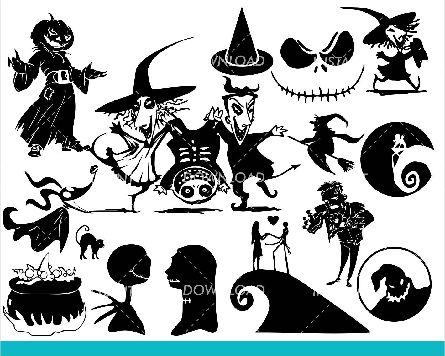 Nightmare Before Christmas SVG Collection Lock Shock and  Etsy