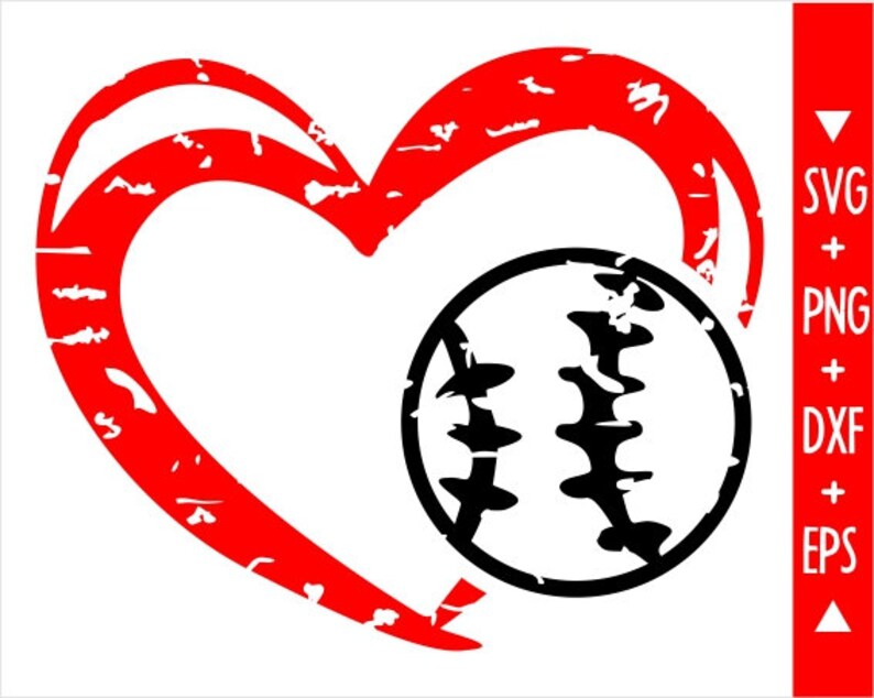Free Free 148 Distressed Baseball Heart Svg Free SVG PNG EPS DXF File