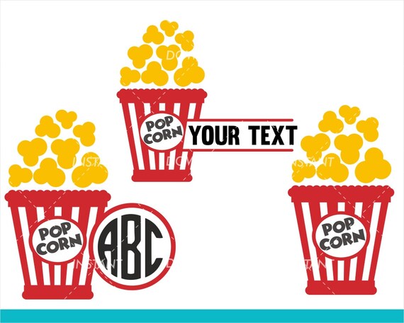 Popcorn Box Svg File Movie Prop Svg Movie Night Svg Etsy