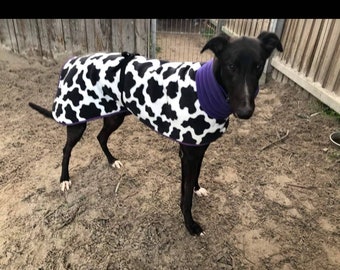 Greyhound size dog winter coats. Double fleece. Top quality