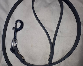 Leather dog lead