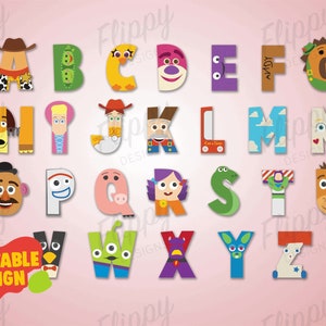 Printable Toy Story Alphabet  / Instant Download/ Printable Design