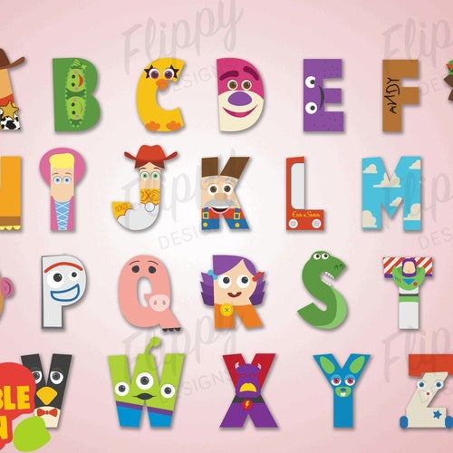 Printable Toy Story Alphabet / Instant Download/ Printable Etsy