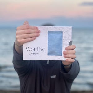 Worthy handcrafted Irish linen scarf