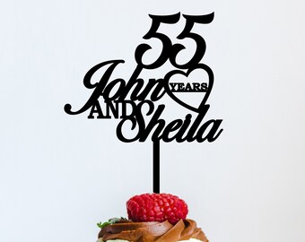 55 Years Of Marriage Etsy
