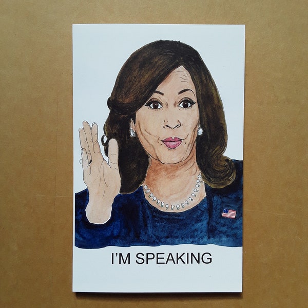 Kamala Harris greetings card