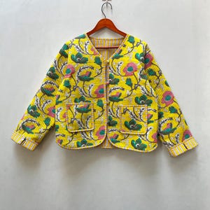 AMERI ★ INDIA BLOCK PRINT JACKET Ameri（アメリ）の「INDIA BLOCK PRINT JACKET（ノーカラー