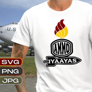 IYAAYAS AMMO Bomb Pisspot, Air Force Pisspot, Bomb Squad, Military Design, svg, png, jpg, digital download