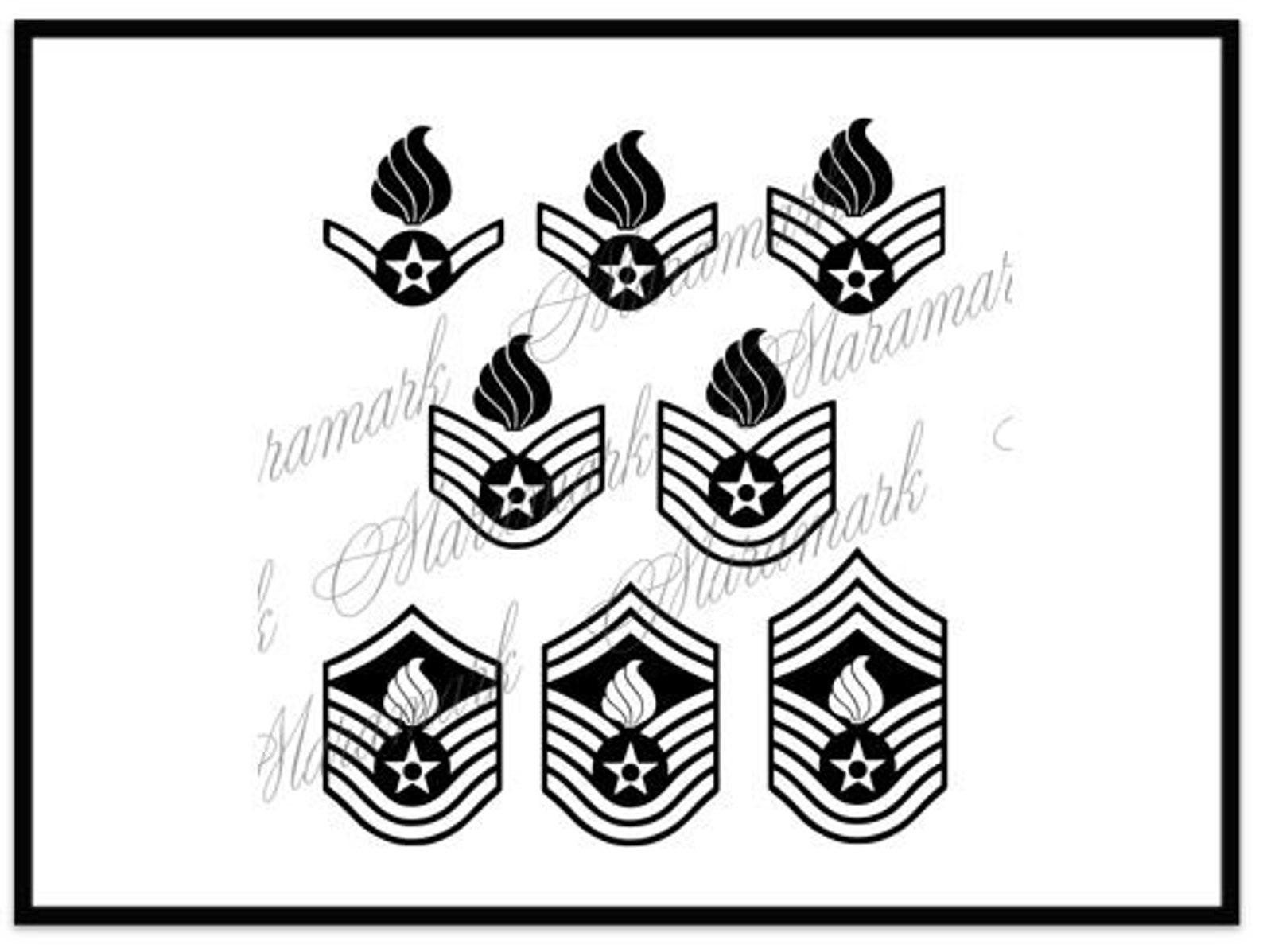 Air Force Ammo Stripes Decal svg png jpg digital download Etsy