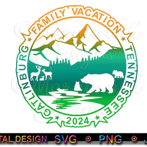 2024 GATLINBURG TENNESSEE Familievakantie, Gatlinburg Sublimatie, Tennessee Familiereis, png, jpg, svg