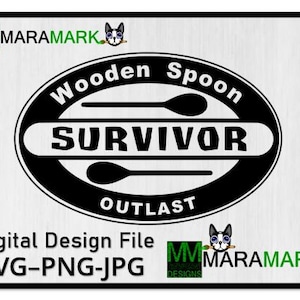 HOLZLÖFFEL SURVIVOR svg, png, jpg digitaler Download Datei