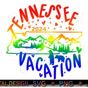 TENNESSEE BERGVAKANTIE, bergherinneringen, bergvakantie 2024, bestand knippen, sublimatie, afdrukken, svg, png, jpg digitale download