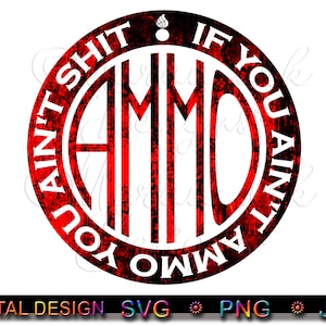 2 Ammo Circle Designs Air Force svg, png, jpg digital download file