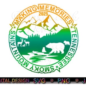 2025 Smoky Mountains Tennessee gezinsvakantie, Gatlinburg sublimatie, Tennessee gezinsuitje, png, jpg, svg