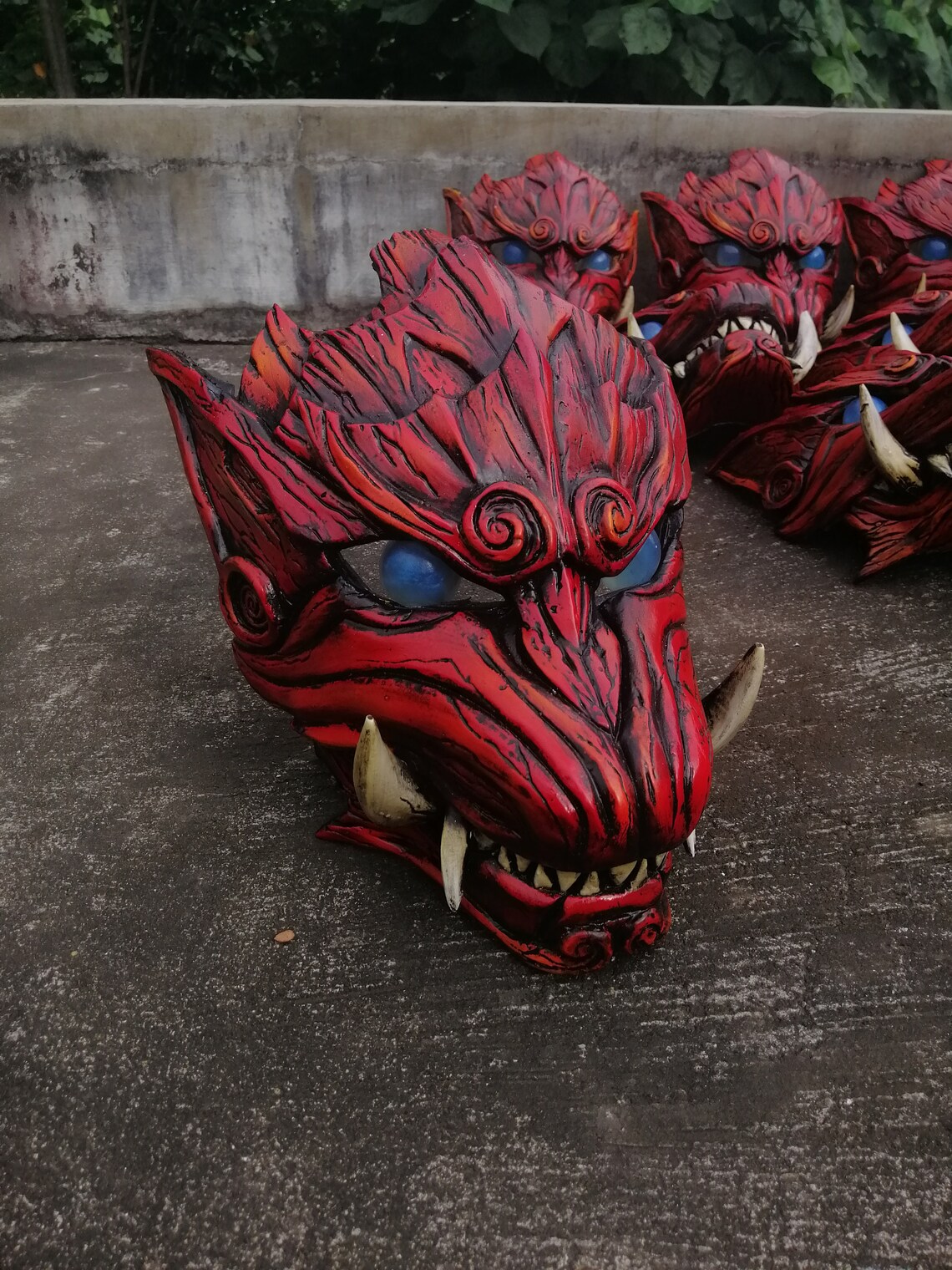 Odogaron Mask Resin Fiber | Etsy
