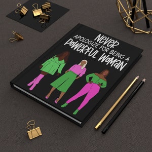 Powerful Woman Journal: Matte Hardcover Notebook