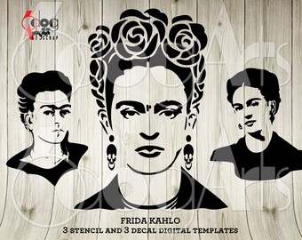 Download Art Collectibles Clip Art Pencil Bag Frida Kahlo Design Frida Kahlo Svg Instant Download Frida Kahlo Design To Apply To Makeup Purse