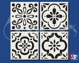 Download Tile Stencil Svg Etsy