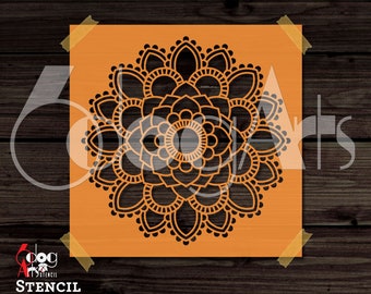 Mandala Digital Stencil / Decal Template Digital Cut Files SVG DXF Vector Cuttable Download Die Cutting Crafts Silhouette Cricut JB-972