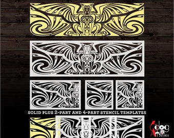 Art Deco Decorative Panel Digital Stencil Templates SVG DXF Vector Files Mylar Cutting Laser Cricut Instant Download JS-197