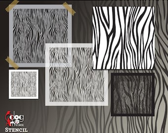 Seamless Zebra Print Digital Pattern Stencil Vector Cut Files SVG DXF Template Download Mylar diy Cutting Cookie Stencils Cricut JB-1310