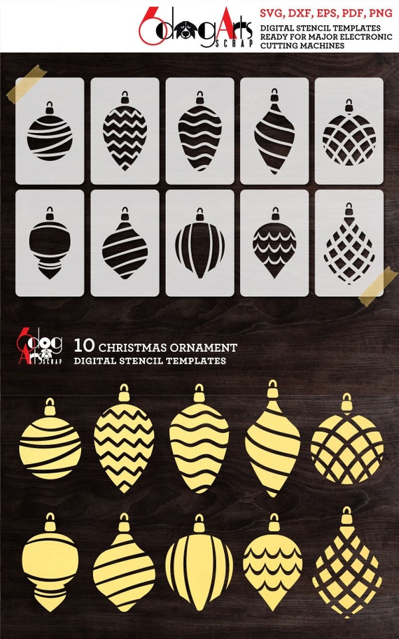 Christmas Ornaments Stencil - Il 570xN.3498900105 Ko0l 