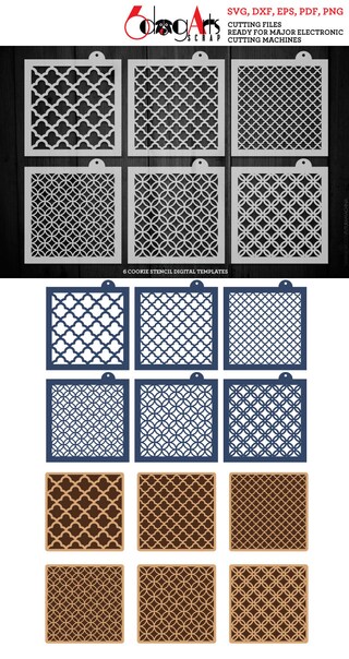 Cookie Cutz – Stampo Per Biscotti Con Motivo Marocchino, Timbro 3D In PLA, 12,7 X 12,7 Cm, Per Biscotti In Rilievo, Uso Alimentare