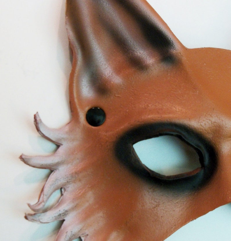 FOX MASK by MASKELLE Masks Comfortable Affordable Stylish for Men or Women adult size Halloween masquerade costume dog wolf animal