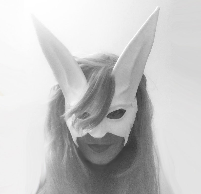 White Rabbit Mask by Maskelle Halloween Adult Costumes Masks Sexy ...