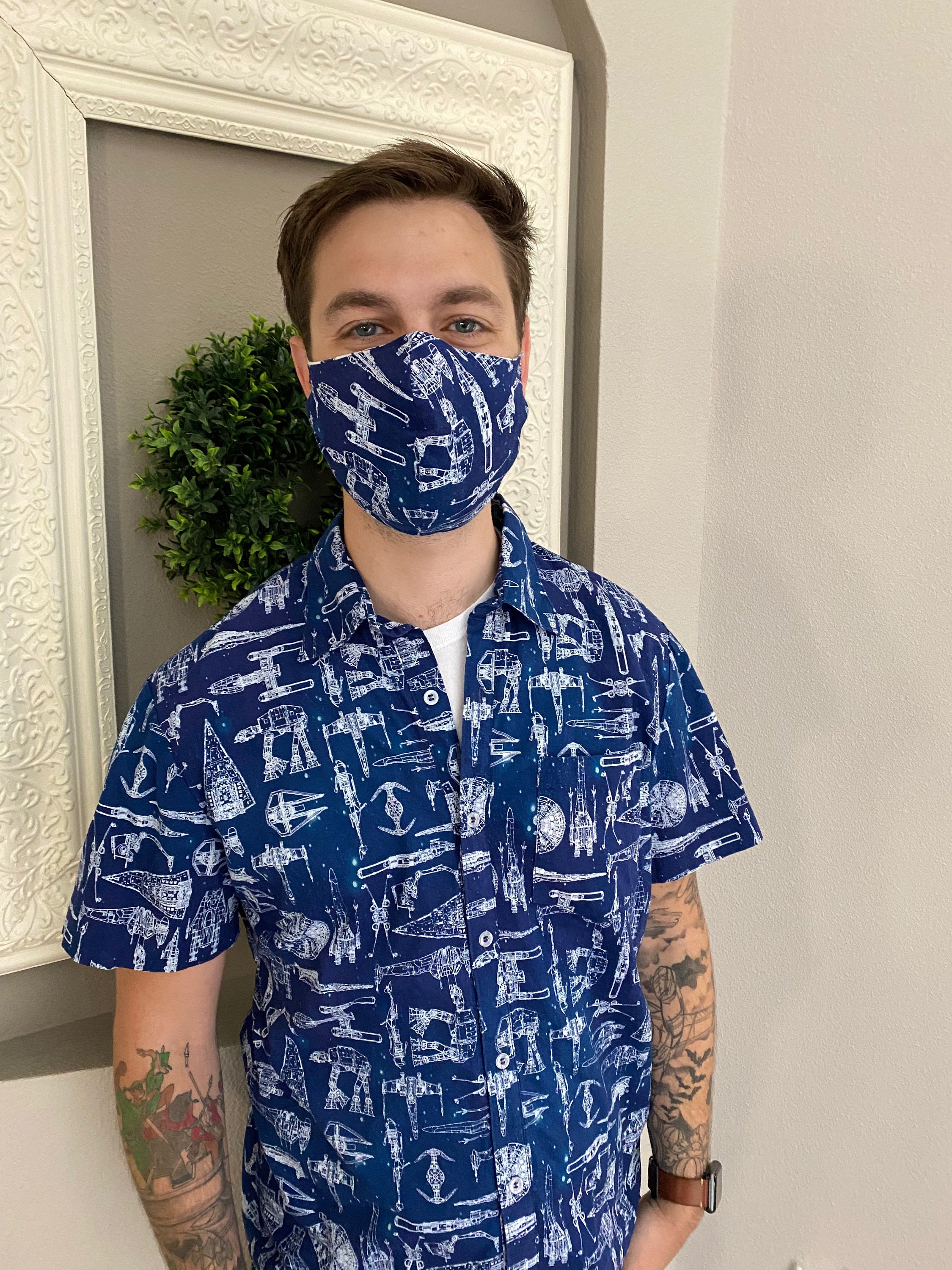 Men's Custom Button up Short Sleeve Shirt Etsy UK