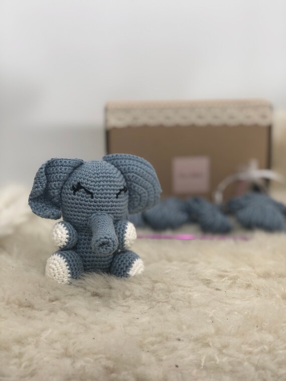 Häkelset Amigurumi häkeln Anfänger Elefant Puppe Häkelpackung DIY Häkelset Amigurumi häkeln Anfänger Elefant Puppe Häkelpackung DIY