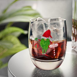 Bicchiere da whisky a forma di gnomo natalizio: regalo di articoli da bar per le feste