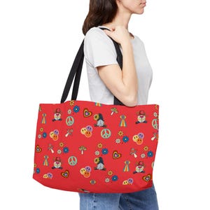 Bolsa de fim de semana Boho Hippie, Bolsa Boho, Bolsa de mão chique, Bolsa de fim de semana, Bolsa de compras grande, Bolsa de viagem, Presente Boho Hippie, Presente de gnomo