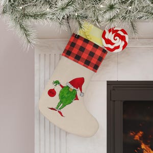 Gnome Stocking, Personalized Christmas Sock, Holiday Gift, Custom Name Stocking, Festive Decoration, Xmas Gnome Sock, Custom Stocking