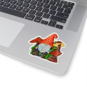 Forest Gnome Stickers, Magical Mushroom Pack, Enchanted Forest Decals, Nature Lover Gift, Cute Fantasy Stickers, Woodland Decor, Gonk Gift
