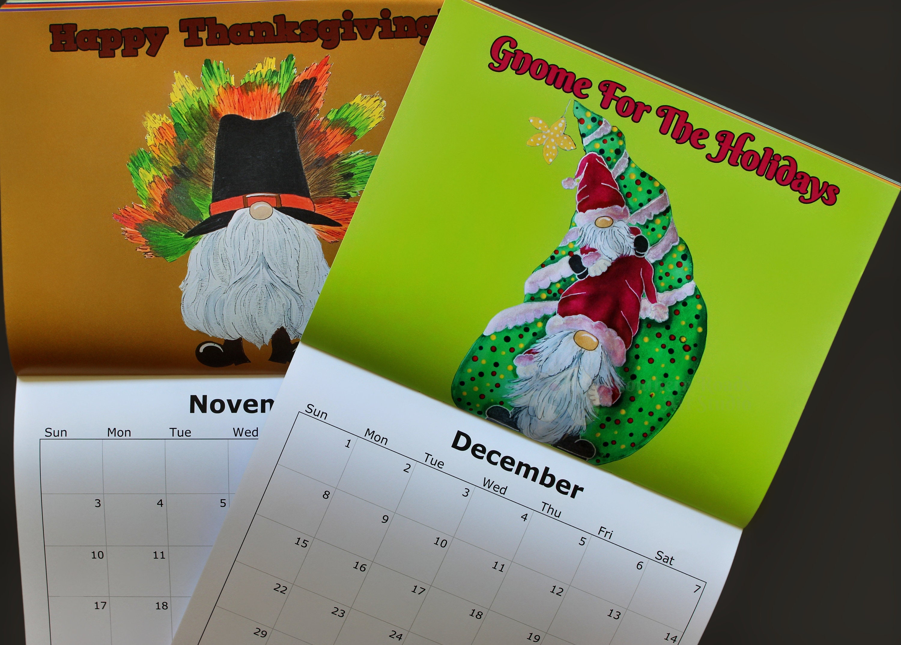 Peace, Love, & Gnomes 2025 Calendar Gnome Calendar Gnomes Inspirational