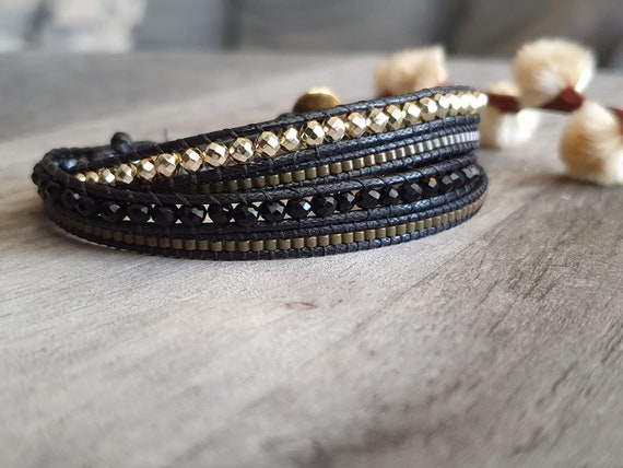 Wrap around online beaded bracelet
