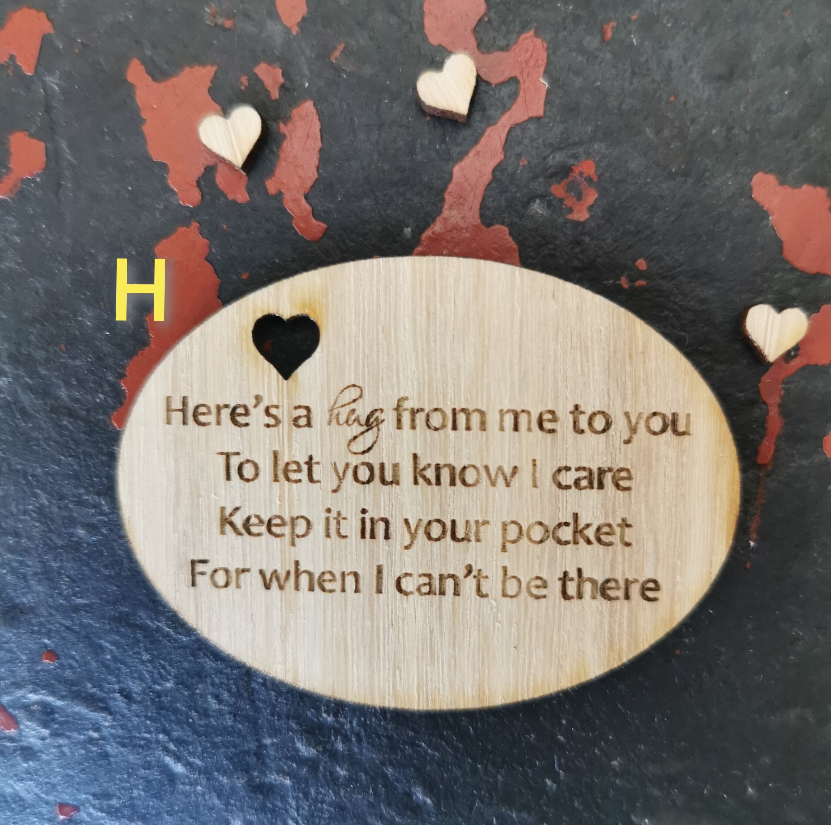Pocket Hug Little Hug First Day of School Heart Wooden Hug Etsy Australia