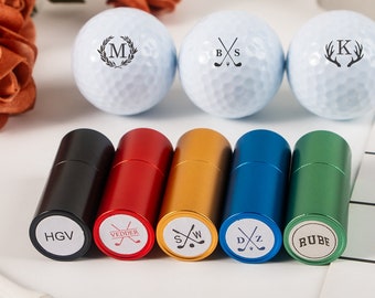 Benutzerdefinierte Golfball Stempel, personalisierter Golfball Marker, Geschenk zum Vatertag, Geschenk für Golfer